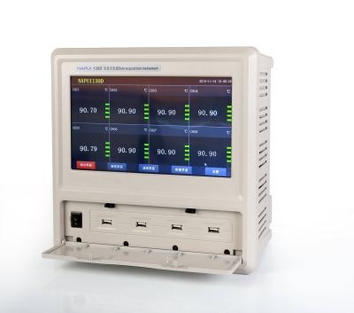 China 10 Inch Multichannel Graphical Touch Screen Thermocouple Paperless Data Logger NAPUI130D for sale