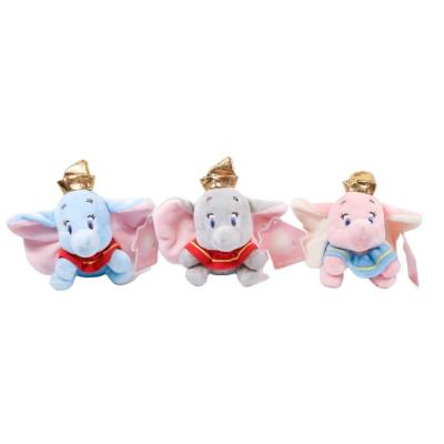 China Gray Flying Stuffed Elephant Plush Toys Small and Blue Pendant for Girlfriend's Birthday Gift School Bag Pendant for sale