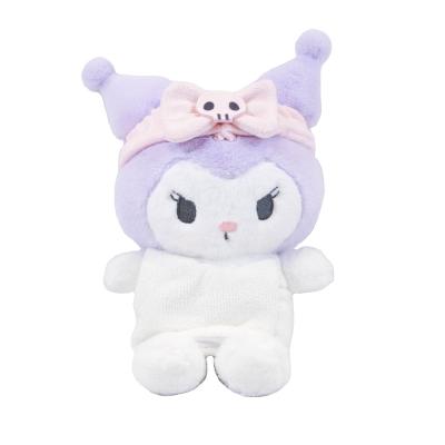 China Birthday Gift Japan Sanrio Kuromi Plush Doll Hot Spring Bath Towel Doll Pendant Birthday Gift Small for sale