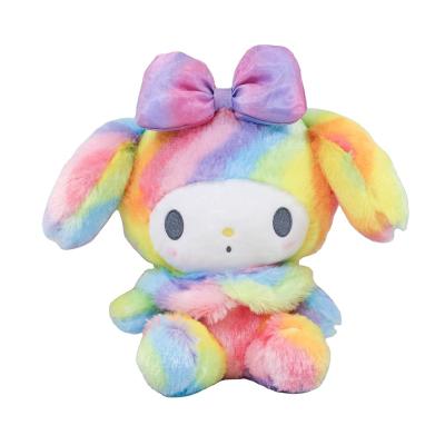 China Birthday Gift Japan Sanrio Limited Striped Doll Doll Rainbow Melody Plush Pendant Toy for sale