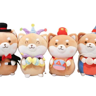 China Four Birthday Gift Circus Shiba Inu Doll Plush Toy Puppy Doll Super Soft Bed Pillow Doll Sleeping Girl for sale