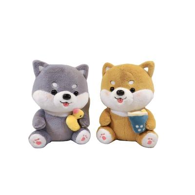 China Custom Birthday Gift Shiba Inu Plush Toy New Stuffed & Soft Plush Toy Boba Plushie 20cm Milk Tea Animal Bubble Ice Cream Stuffed Toy for sale