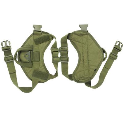 China Designer Adjustable No Pull Heavy Duty Luxury Pointed Tactical Camouflage Dog Vest Military Outdoor Thick Harness for sale