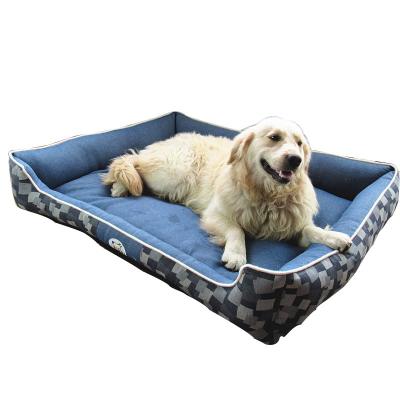 China Viable Waterproof Detachable Washable Cheap Large Dog Beds Pet Cotton Dog Bed Cat Bed Product Warm Soft Dog Bed Suppliers for sale