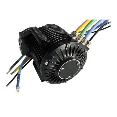 China Sliver 10000w 72V Mid Drive Motor Black 58 N.m& 750A For Electric Bike Conversion Kits for sale