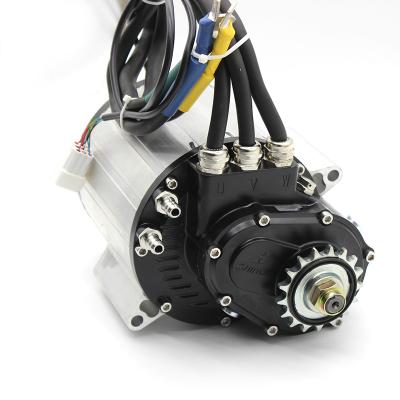 China Torque Sensor Motor Sliver 72v 15000watt Mid Drive Electric Bike Conversion Motor for sale