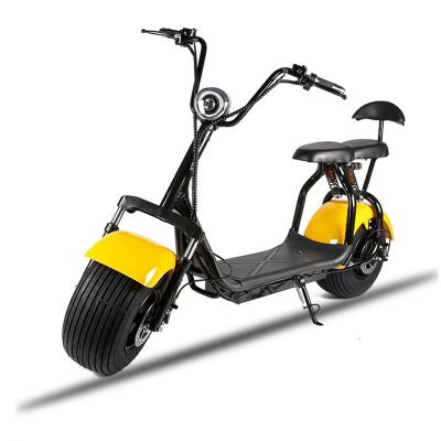 China Warehouse unisex 1000w 60v hot sale electric scooter Citycoco 2 wheel 8 inch tire classic fat for adult scooter for sale