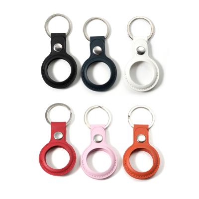 China For Hot Dog Anti-Lost Pet Tracker Anti-drop Airtag Sale PU Holder Cover Protective Colorful Leather Case For Airtag for sale