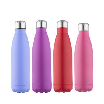 China Custom Logo Double Wall Stainless Steel Vacuum Soft Touch Thermos Viable for sale