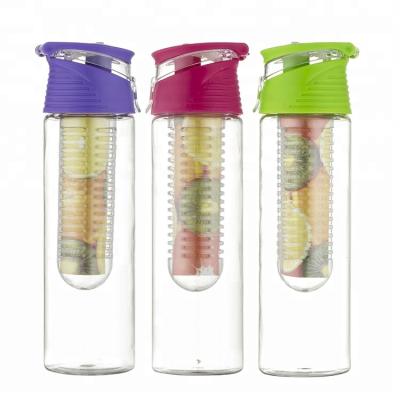 China Sustainable Wholesale BPA Free Tritan Plastic Water Bottle Fruit Infuser for sale