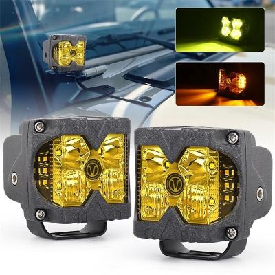 China OVOVS universal new listed 40w led work amber-clear lens led side shooter work light for trucks off road vehicle 4x4 for sale