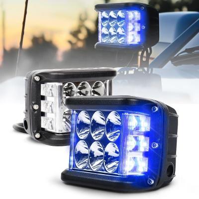 China OVOVS Universal 4inch BULE Led Work Light 30W Car Light Turn Signal Accessories Led Working Light For Trucks Off Road 4x4 Vehicle for sale