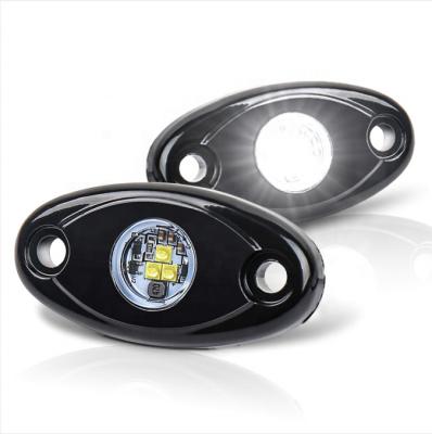 China OVOVS New Arrival 9W 10-14V Diecast Aluminum Housing Aluminum Housing Off Road Multiple Color 2 Inch Led Rock Light For Truck for sale