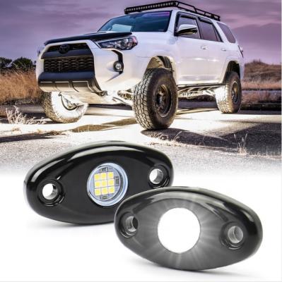 China OVOVS 2 Inch Mini Pod 9W IP67 Underglow Diecast Aluminum Housing Multicolor Single Light Led Rock Light For Car Truck for sale