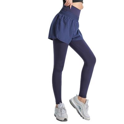 China Attractive QUICK DRY Women Yoga Pants Gaiters Style Fitness Quick Dry Pants With Skirts for sale