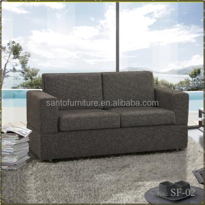 China Loveseat Fabric Double Bed Sofa Sleeper Sectional Mattress With Folding Foam for sale