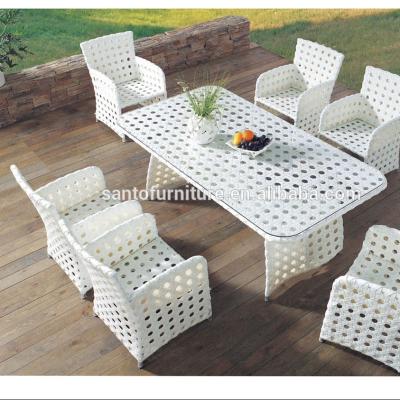 China Garden Set Good Quality Home Casual Rattan Garden Set 7pcs Dining Sets Outdoor Furniture for sale