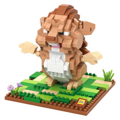 China Building Toy LOZ World Toy Mining Baby Architecture Hot Sale 460pcs Zoo Animals Nano Block for sale