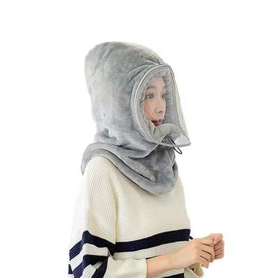 China Long windproof hat vehicle mount cold-proof, hot-proof, ear-protection, neck-anti-fog, double-layer and thick velvet mask for sale