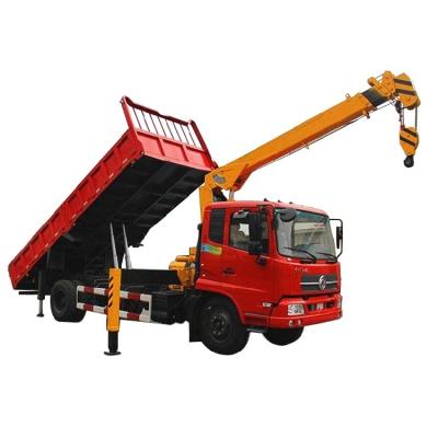 China 5 ton dumptruck met kraan hydraulische pomp 4x2 170 pk motor Te koop