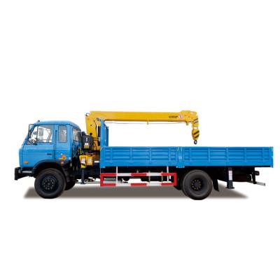 China Mini-manipulator kraan YUNNEI motor 6 ton flatbed truck gemonteerde kraan Te koop