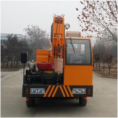 China Custom Hydraulic 5 Sections Boom Truck Cranes 12 Ton With Homemade Chassis for sale