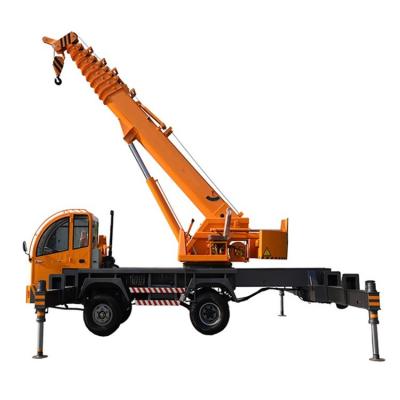 China Hydraulischer Geradearm Boom 12 Tonnen mobiler Lkw-Kran mit hausgemachtem Chassis zu verkaufen