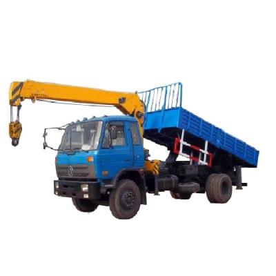 China Mobile Hydraulic 8 Ton Truck Crane With 6 Wheels Rated Lifting Moment 13 T.M for sale