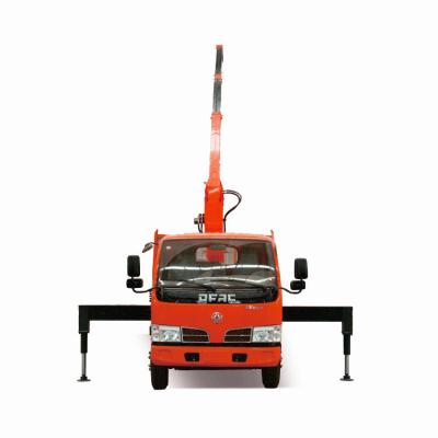 China Construction Lifting 5 Tons Mobile Truck Mounted Crane With Stiff Loader Telescopic Boom for sale