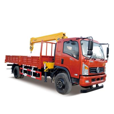 China 8 Ton Stiff Boom Lorry Crane With MOOG Hydraulic Cylinder And Changjiang Pump for sale