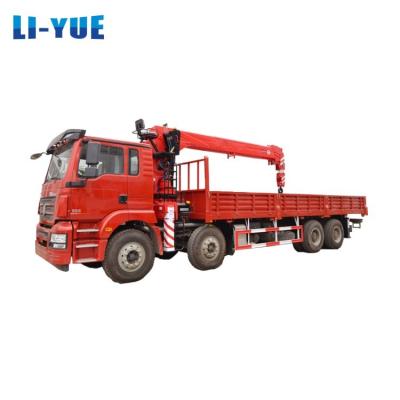 China New Lifting High Performance 14 Ton Straight Boom Hydraulic Lorry Crane zu verkaufen