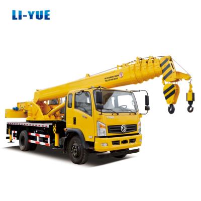 China Iveco Chassis 8 Ton Hydraulic Telescopic Boom Truck Crane with Liyuan Hydraulic Cylinder Directly for sale