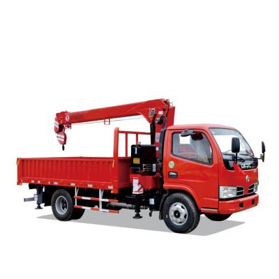 China Hydraulic Straight Arm 4 Ton Telescopic Boom Truck Mounted Crane for sale