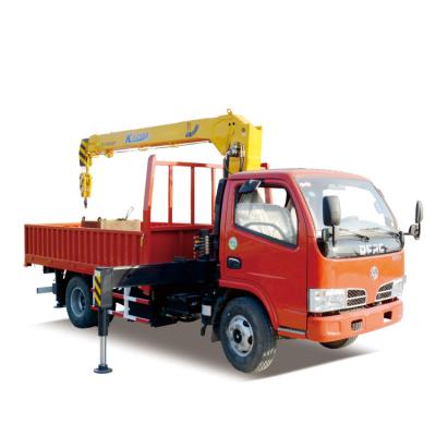 China 4*2 Truck Mounted Crane Cargo Truck 4 tons Straight Mounted Crane Truck for sale