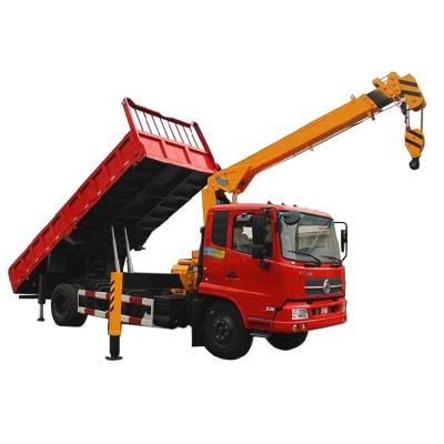 China Sinotruk Mounted Cargo 8 Ton Hydraulic Mobile Used Truck Crane zu verkaufen