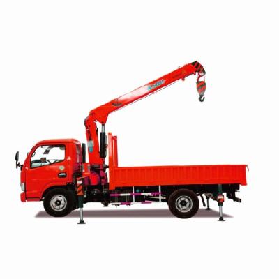 China Mini 3.2 Ton Hydraulic Stiff arm Truck Mounted Crane Lorry Crane for sale for sale