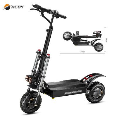 China HCBY Unisex Folding Electric Scooter Frames Adults 11 Inch 60v 38ah 5600w 85km/h High Speed ​​Electric Scoote for sale