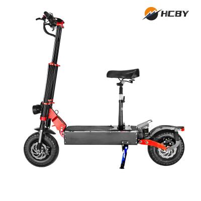 China New Design High Power Adult Escooter 13inch 60v 5600w Motor 43ah Unisex Dual Long Range Offroad Electric Scooter for sale