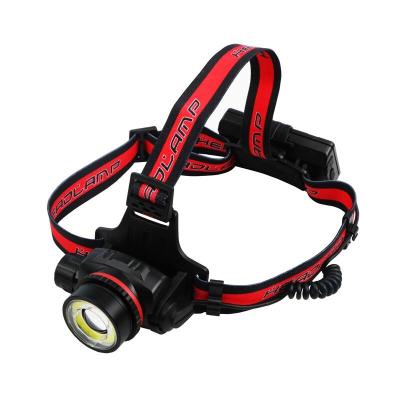 China Rechargeable Emergency Night Fishing Super Bright Double Head Lighting Rubber Head Zoom Lamp LED for sale