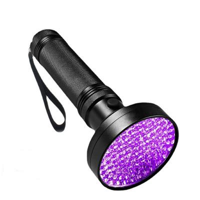 China Purple Light Detector For Dog Urine Pet Stains And Bed Bug 100 Led Ultraviolet Blacklight UV Flashlight for sale