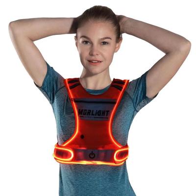 China Water Proof Outdoor Lightweight Led Running Back Warning Sports Running Light With Usb Rechargeable Cable for sale