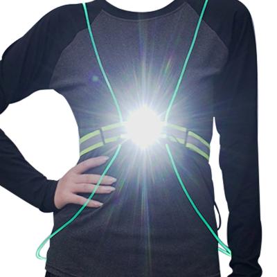 China LED FLASH 2021 New 360 USB Rechargeable Reflective Safety LED Running Vest for sale