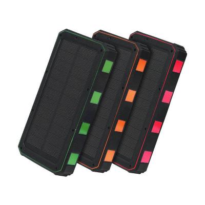 China Convenient Popular Product Waterproof Solar Panel Power Bank 10000mAh Dual USB Charger Solar Power Bank for sale