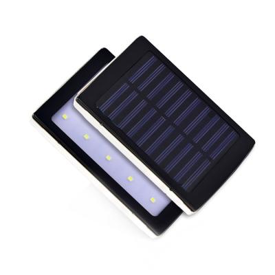 China Solar and Cables Charging Portable LED Flashlight Solar Battery Chargers USB Solar Power Bank for sale