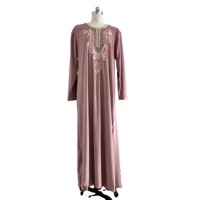 China 100%Polyester Kaftan Super Soft Kaftan Abaya Islamic Clothing For Women Dresses Muslim Long Robe Gown Long for sale