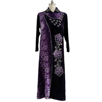 China 100%Polyester Kaftan Super Soft Kaftan Abaya Islamic Clothing For Women Dresses Muslim Long Robe Gown Long for sale