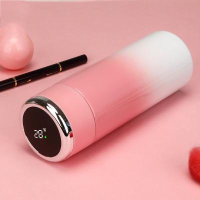 China 400ml LED Thermos Temperature Viable Display Water Bottle Smart Digital Vacuum Flask Smart Tumblers Cups for sale