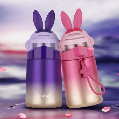 China Fashion Girl Gifts Rabbit Stainless Steel Viable Vacuum Insulated Cute Water Bottle for sale