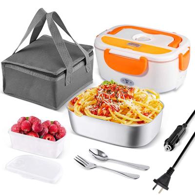 China Automatic Sustainable Portable Stainless Steel Heater Bento Electric Heated Lunchbox Hot Food Lunch Box 110V/220V for sale