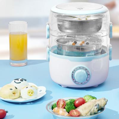 China Automatic Sustainable Multifunction Electric Lunch Box Heating Cooking Portable Electric Lunch Box 304 Stainless Steel 2L for sale